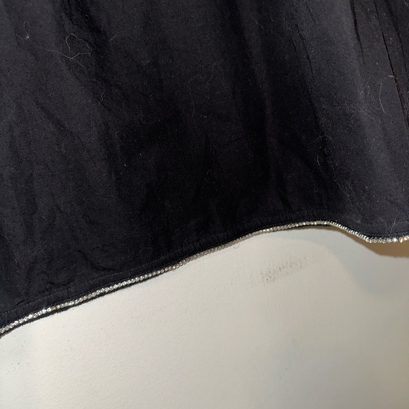 RHODE RESORT HEIDI Midi Black Dress with crystals size 2 - Picture 5 of 11